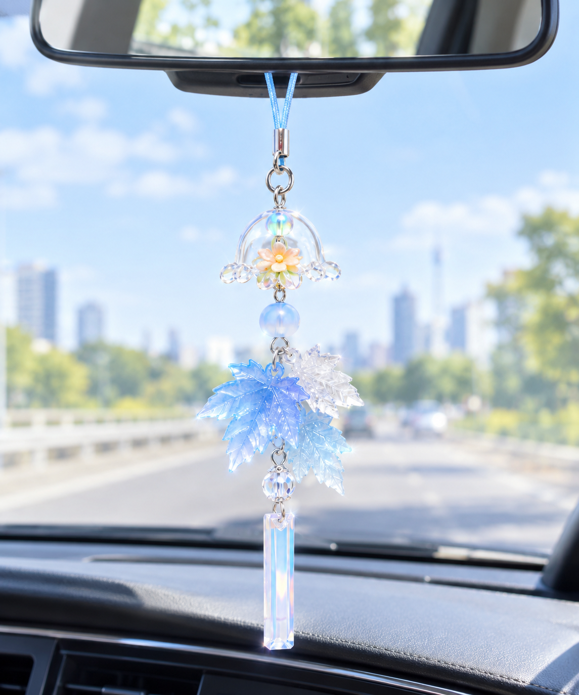Autumn Maple Leaf Keychain