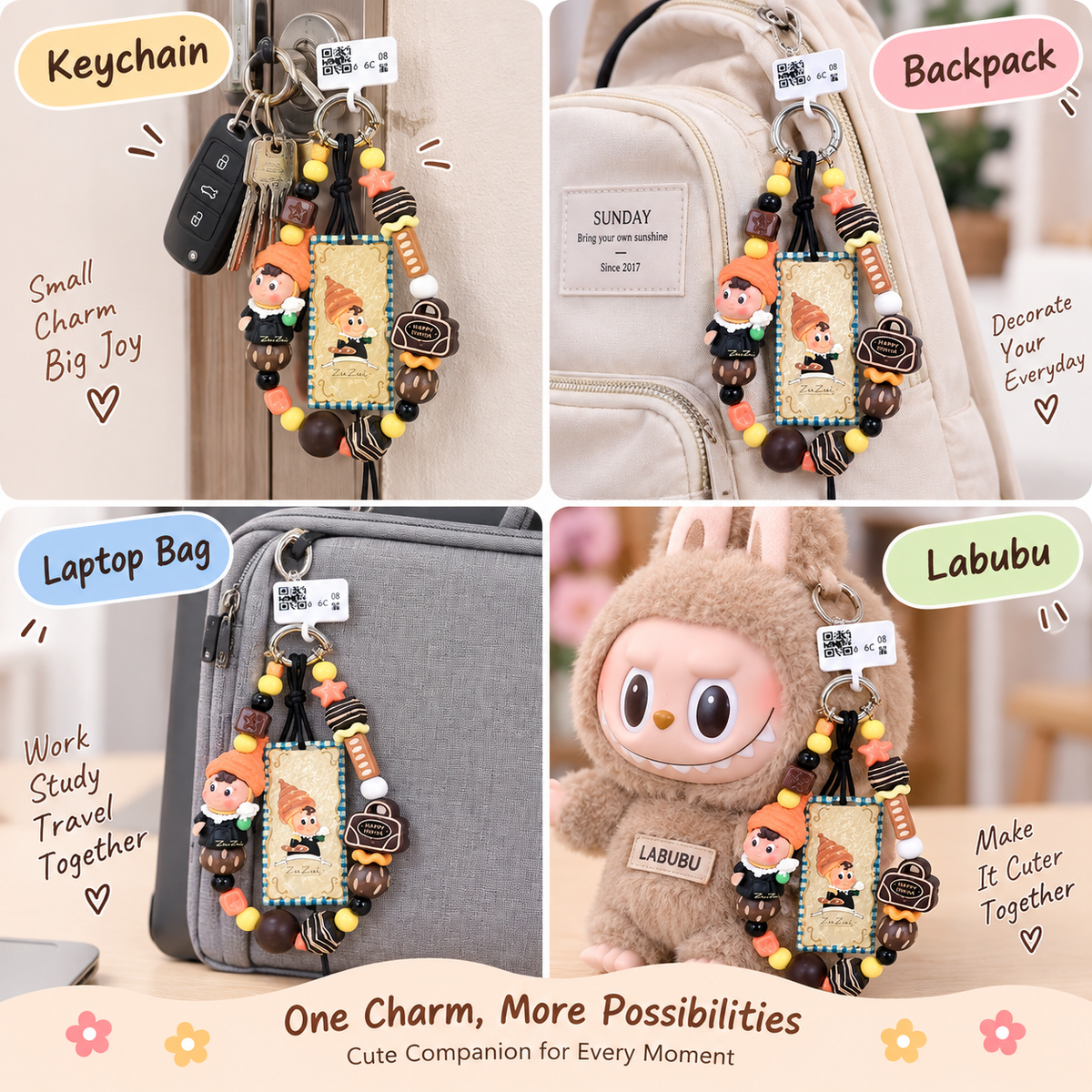 Star People Cell Phone Strap