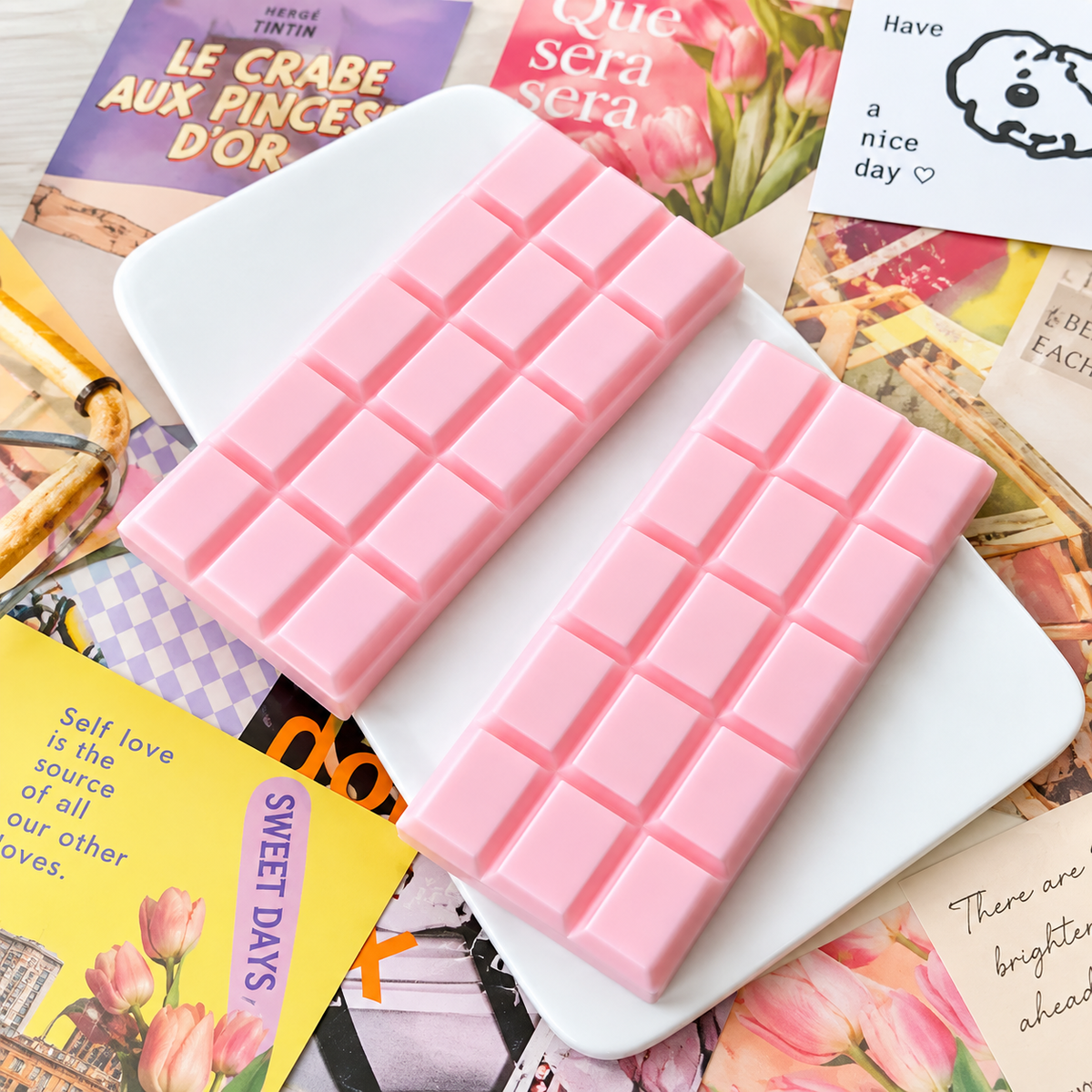 Cute Food Squishy Stress Relief Toy – Butter, Cheese cube, Cotton candy, Chocolate & Bun
