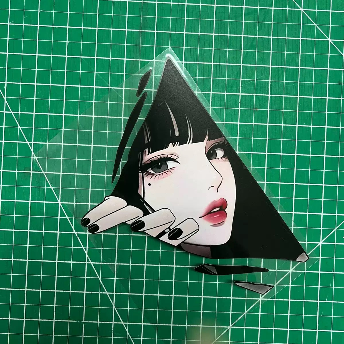 Original Anime Car Sticker – Eye-Catching Girl Design, Waterproof, Custom Window Decal for Cars and Vehicles