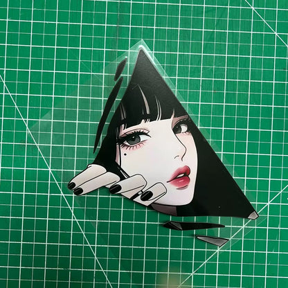 Original Anime Car Sticker – Eye-Catching Girl Design, Waterproof, Custom Window Decal for Cars and Vehicles