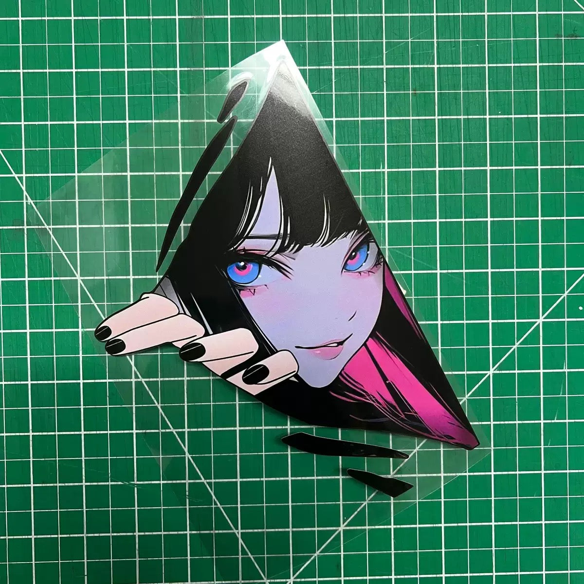 Original Anime Car Sticker – Eye-Catching Girl Design, Waterproof, Custom Window Decal for Cars and Vehicles