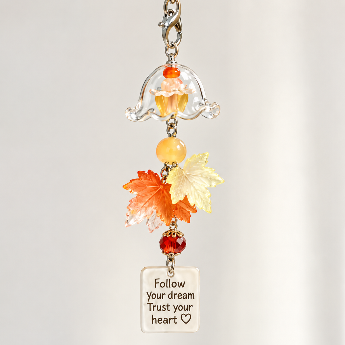 Autumn Maple Leaf Keychain