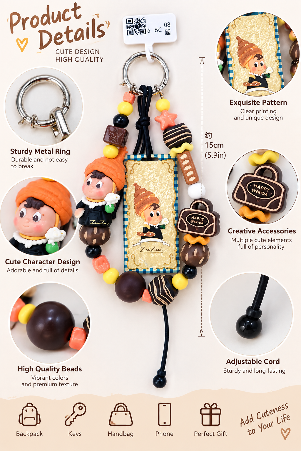 Star People Cell Phone Strap