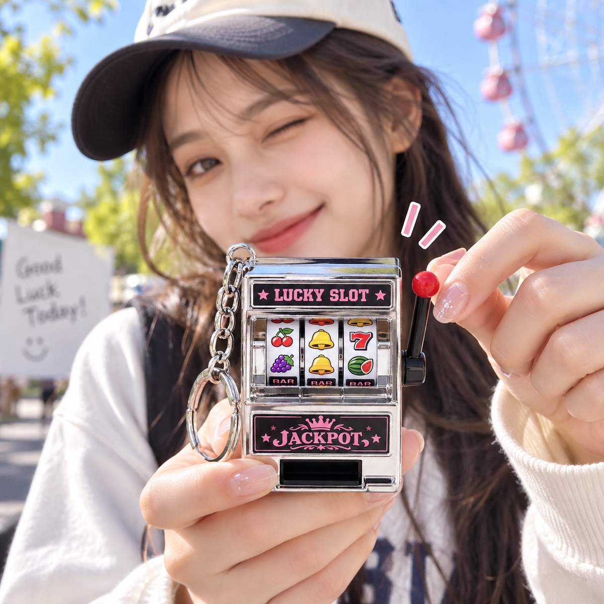 Hot creative playable mini fruit machine shake