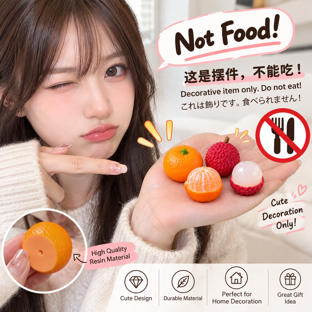 Creative Cartoon Fruit Car Ornaments